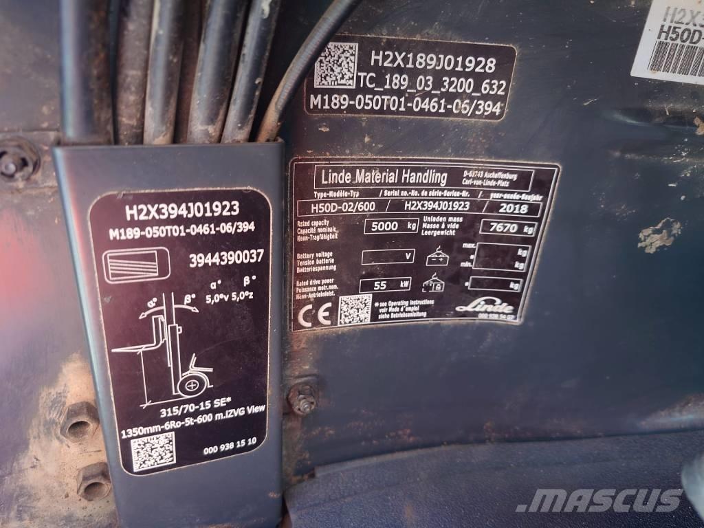 Linde H50D600/394 Дизелови камиони