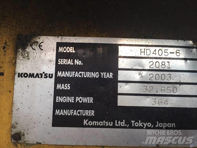 Komatsu HD405-6 Твърди самосвали
