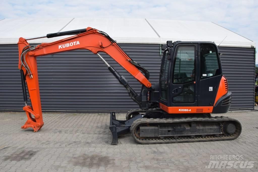 Kubota KX 080-4 Средни екскаватори 7т - 12т
