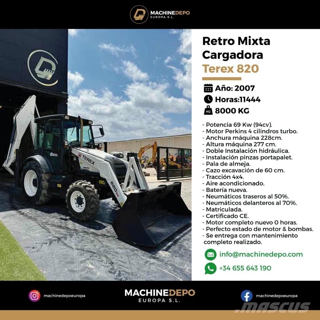 Terex 820 Товарач със заден ексватор