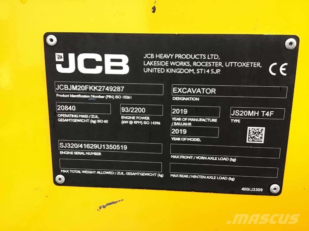 JCB JS 20 MH Оператори на отпадъци/индустрия
