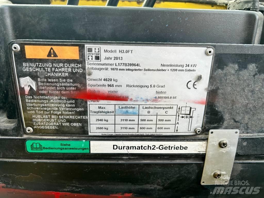 Hyster H 3.0 FT Дизелови камиони