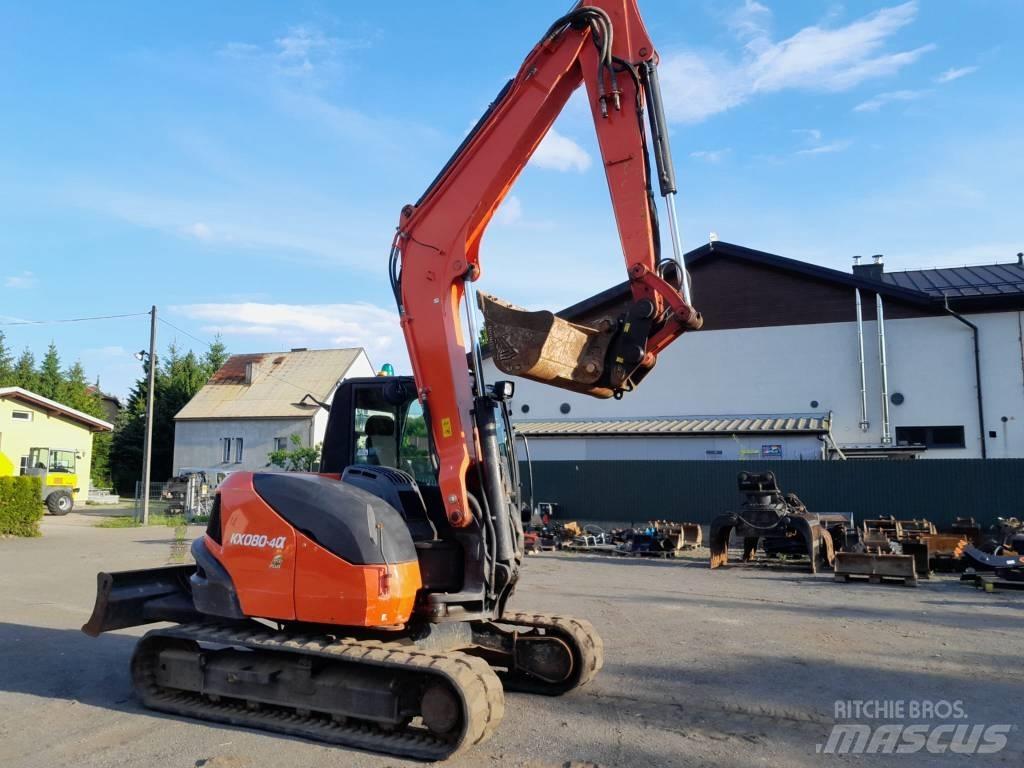 Kubota KX 080-4 Средни екскаватори 7т - 12т