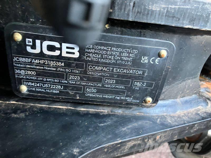 JCB 50 Z-2 Мини екскаватори < 7 т