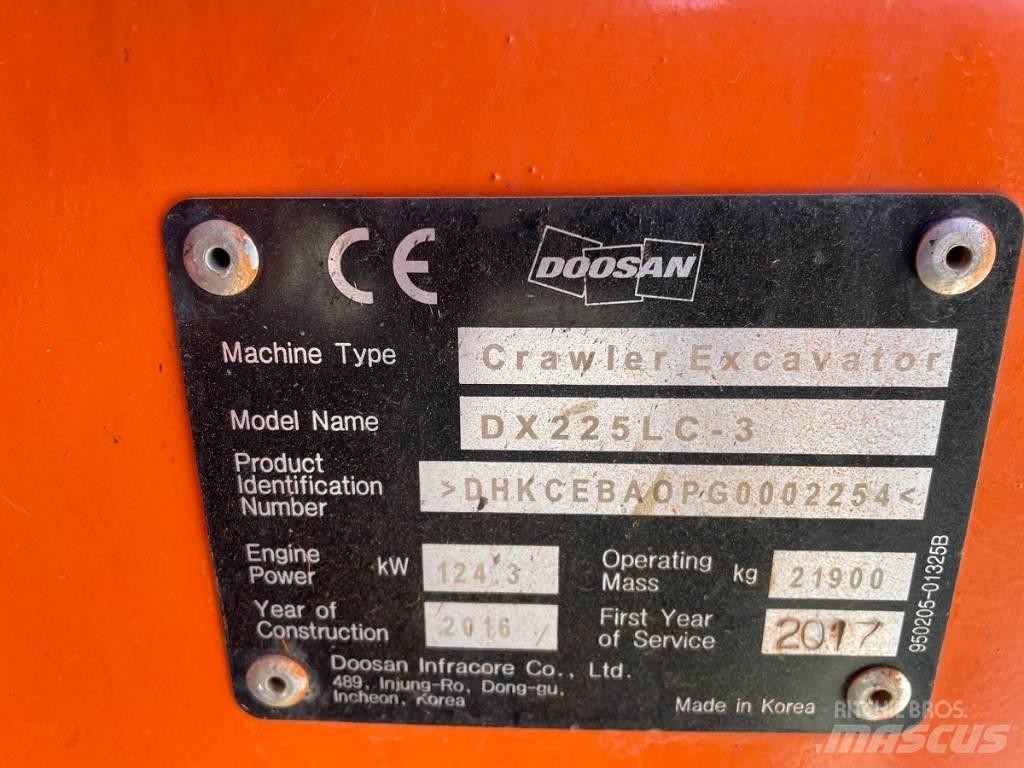 Doosan DX 225 LC-3 Верижен екскаватор