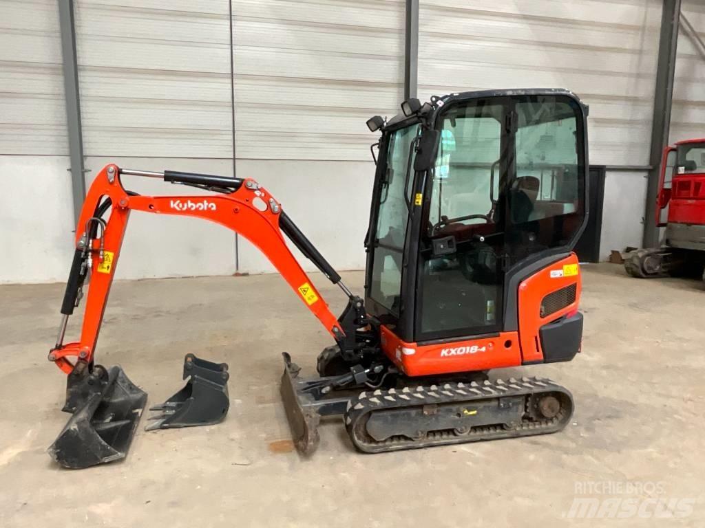 Kubota KX 018-4 Мини екскаватори < 7 т