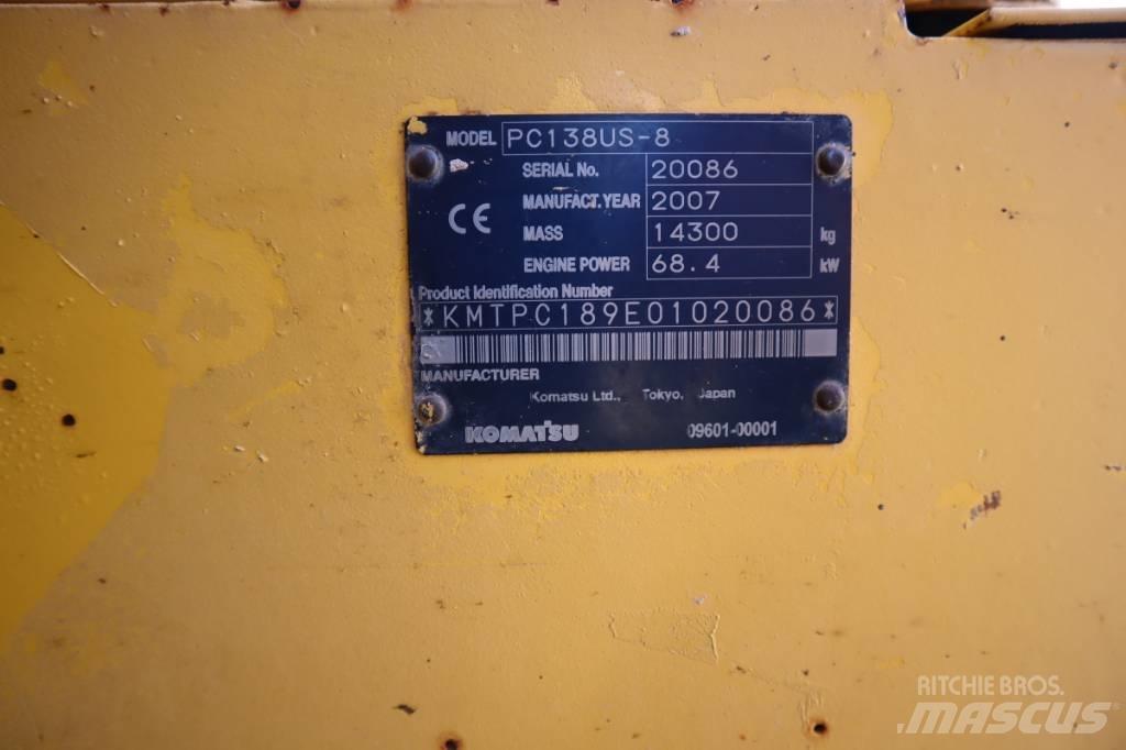 Komatsu PC138US-8 Верижен екскаватор