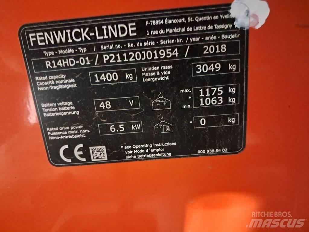 Linde R14 HD Ретрак/ Високоповдигач с изместване на вилката напред