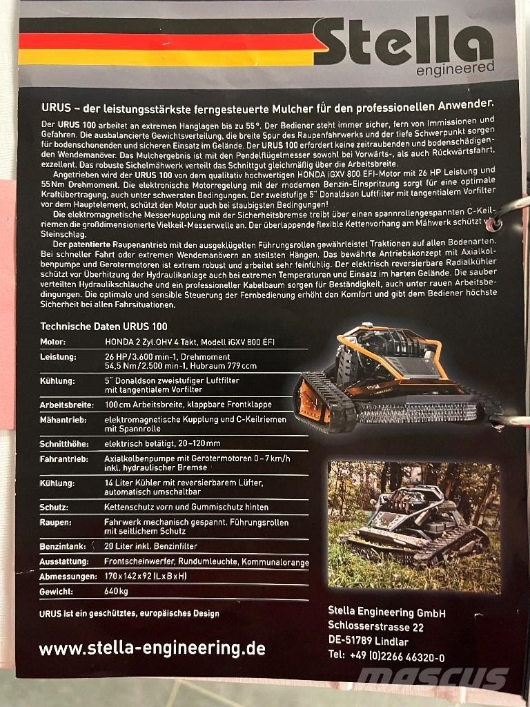  Stella URUS 100 Косачки роботи