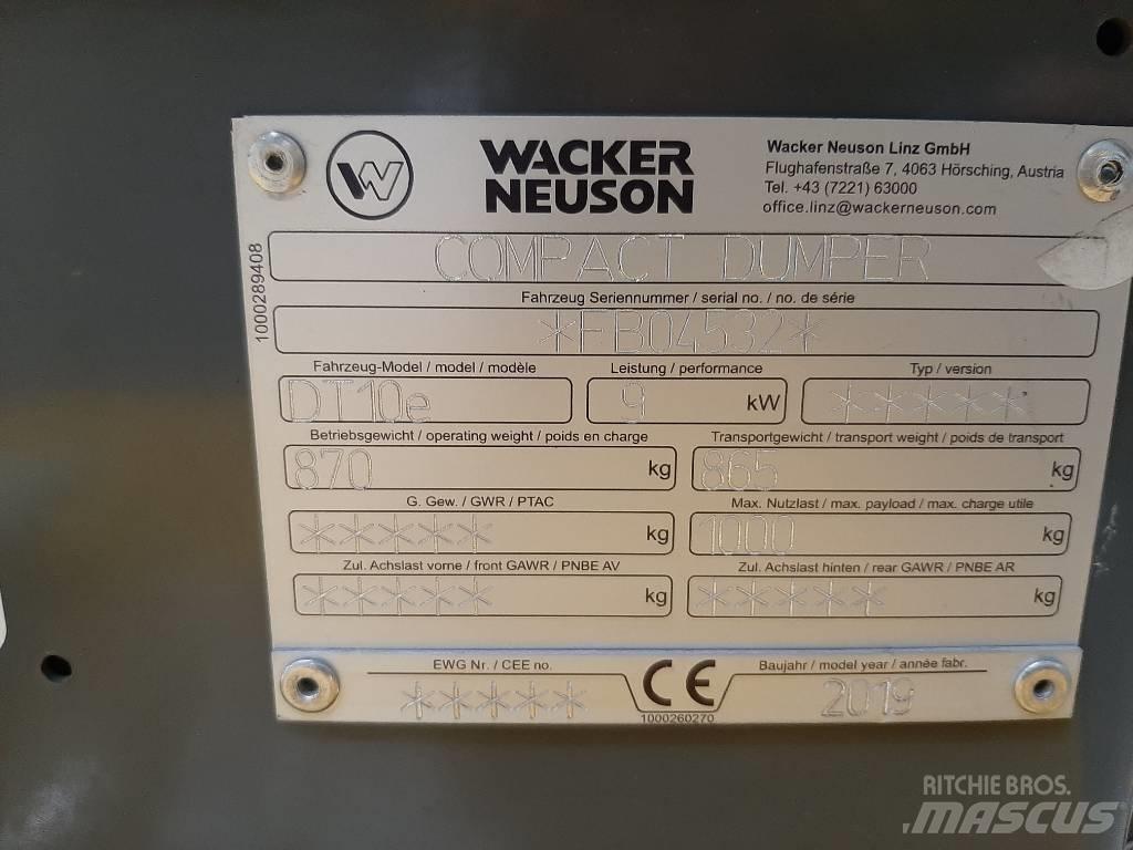 Wacker Neuson DT10e Верижни дъмпери