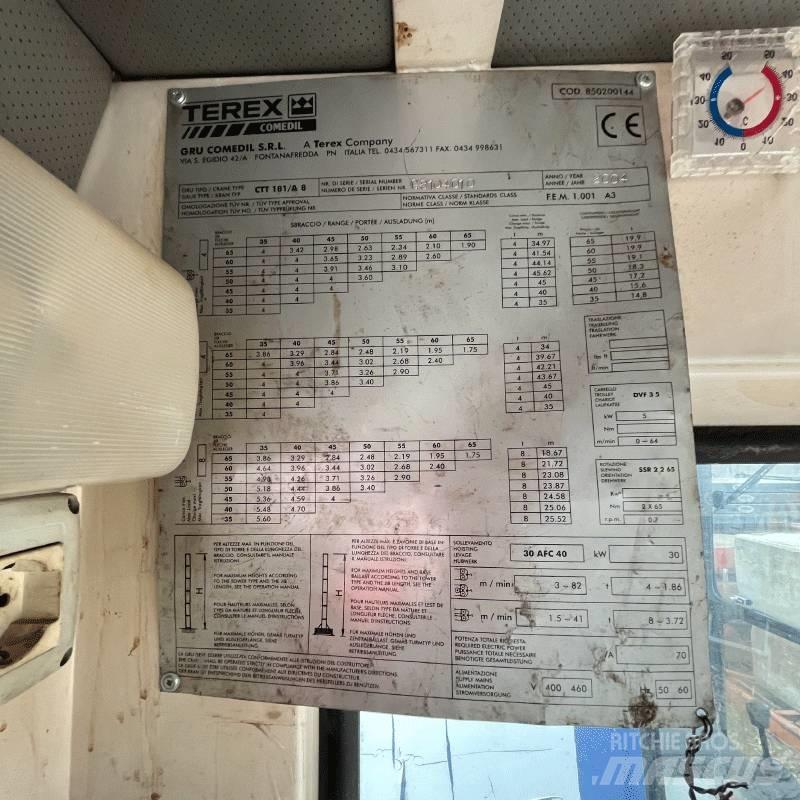 Terex CTT181-A8 Мачтови кранове