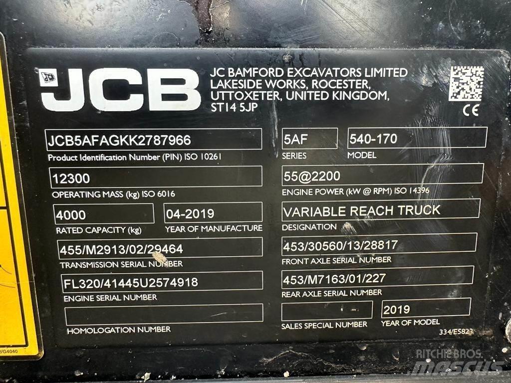 JCB 540-170 Телескопични товарачи