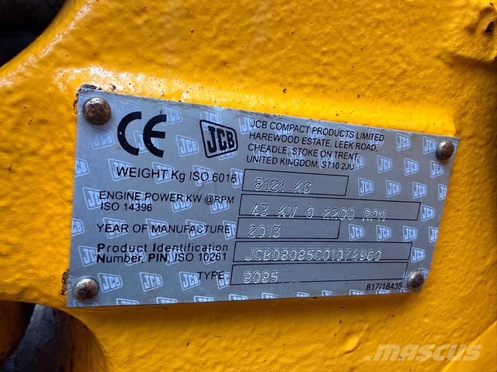 JCB 8085 ZTS Средни екскаватори 7т - 12т