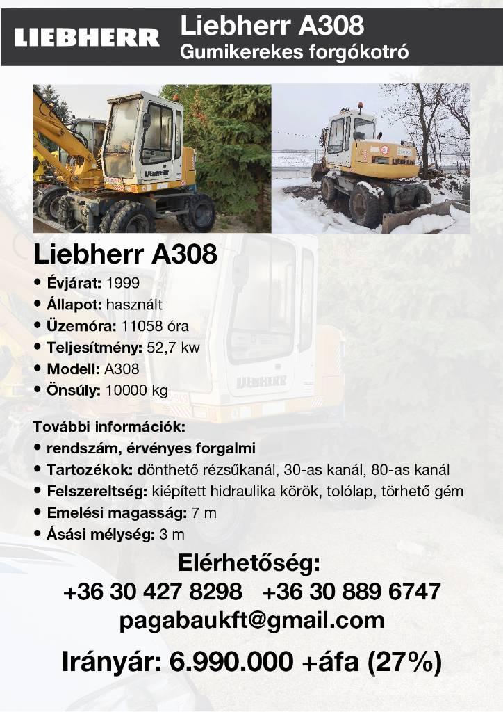 Liebherr A 308 Колесни екскаватори