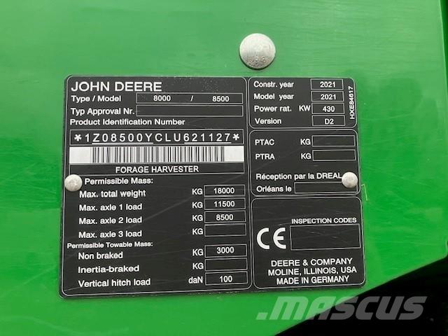 John Deere 8500i Самоходни фуражири