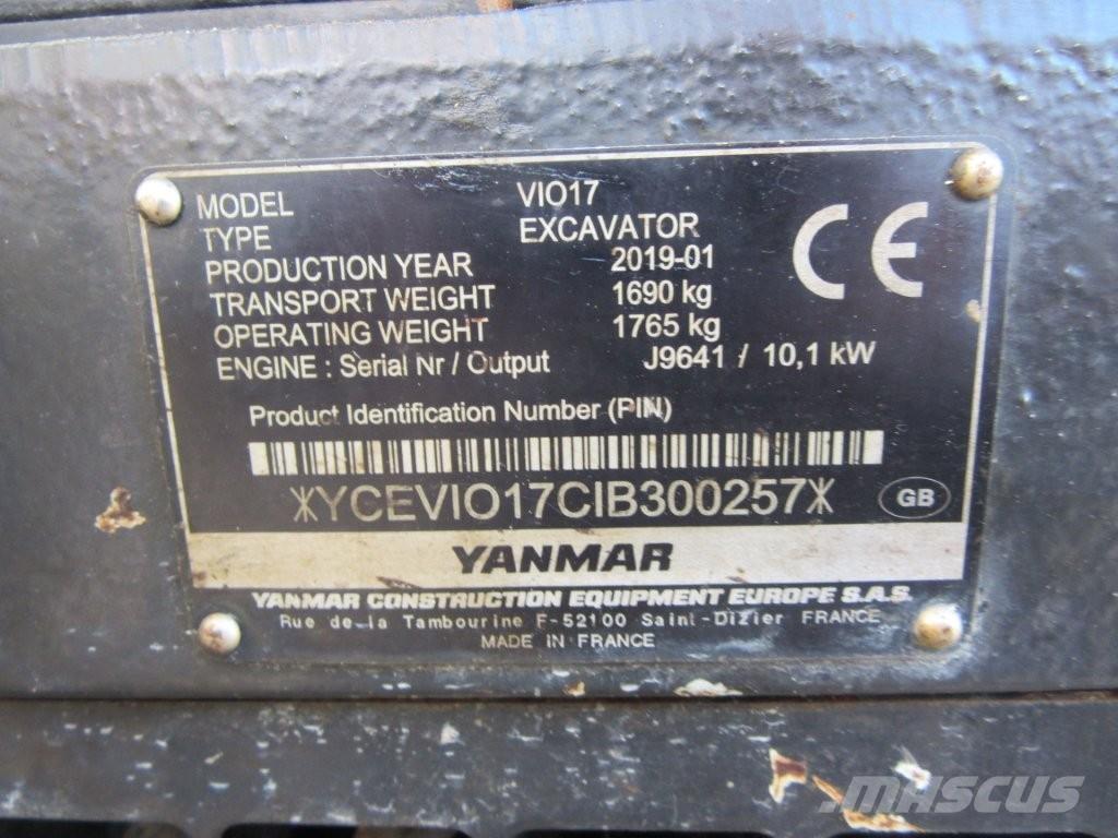 Yanmar ViO17 Верижен екскаватор
