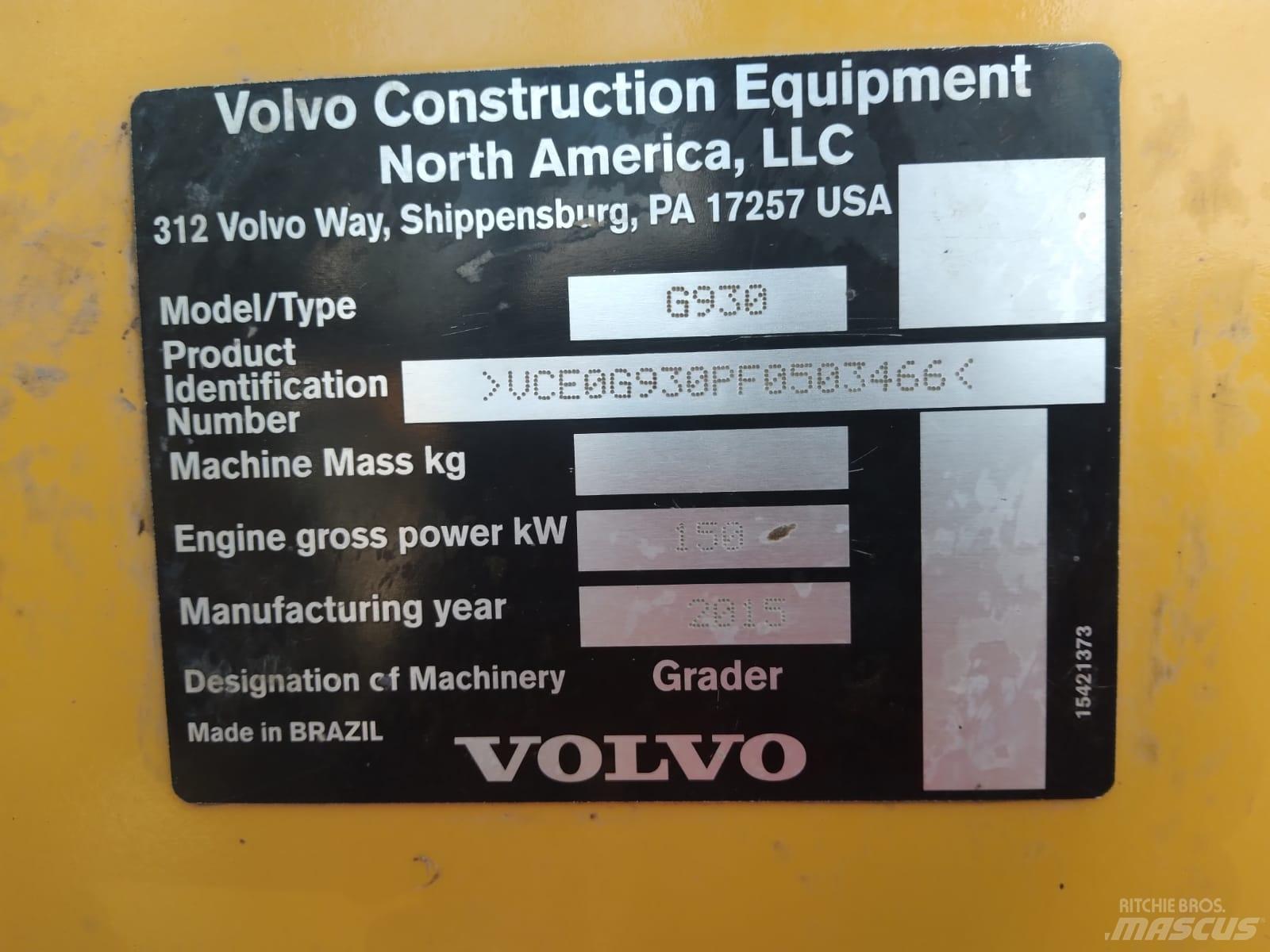 Volvo G 930 Грейдери