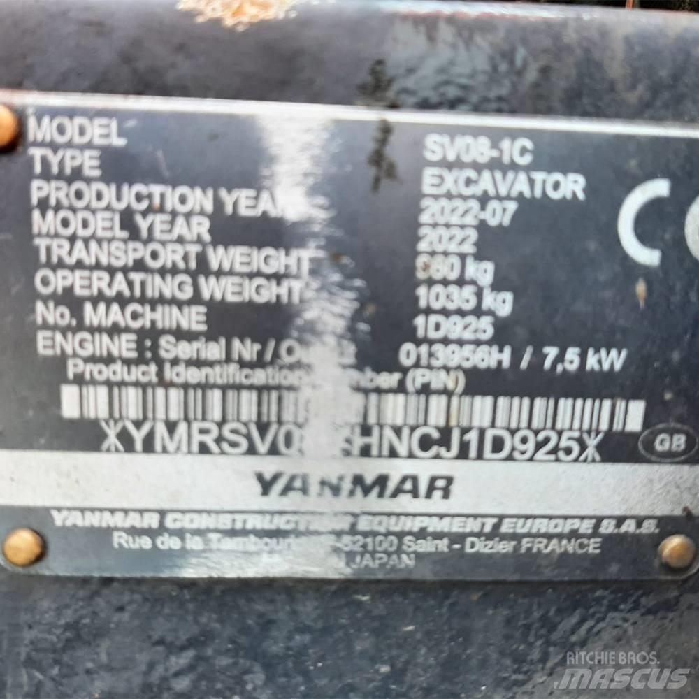 Yanmar SV 08 Мини екскаватори < 7 т