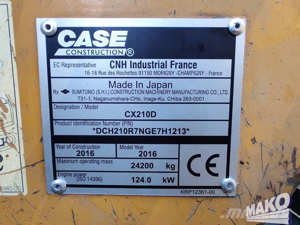 CASE CX 210 D Верижен екскаватор