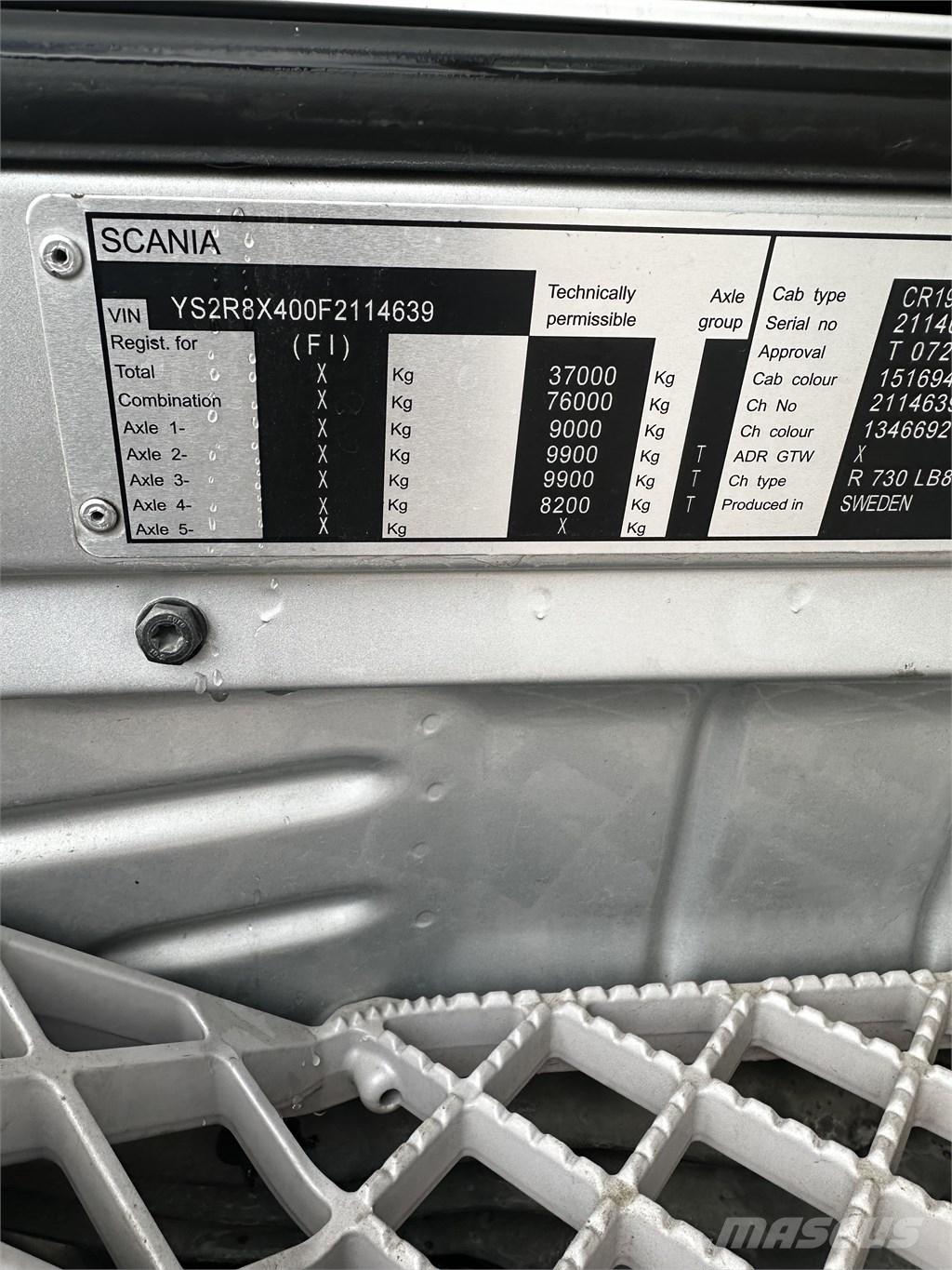 Scania R 730 Каросерии