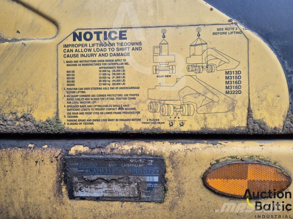CAT M 318 D Колесни екскаватори