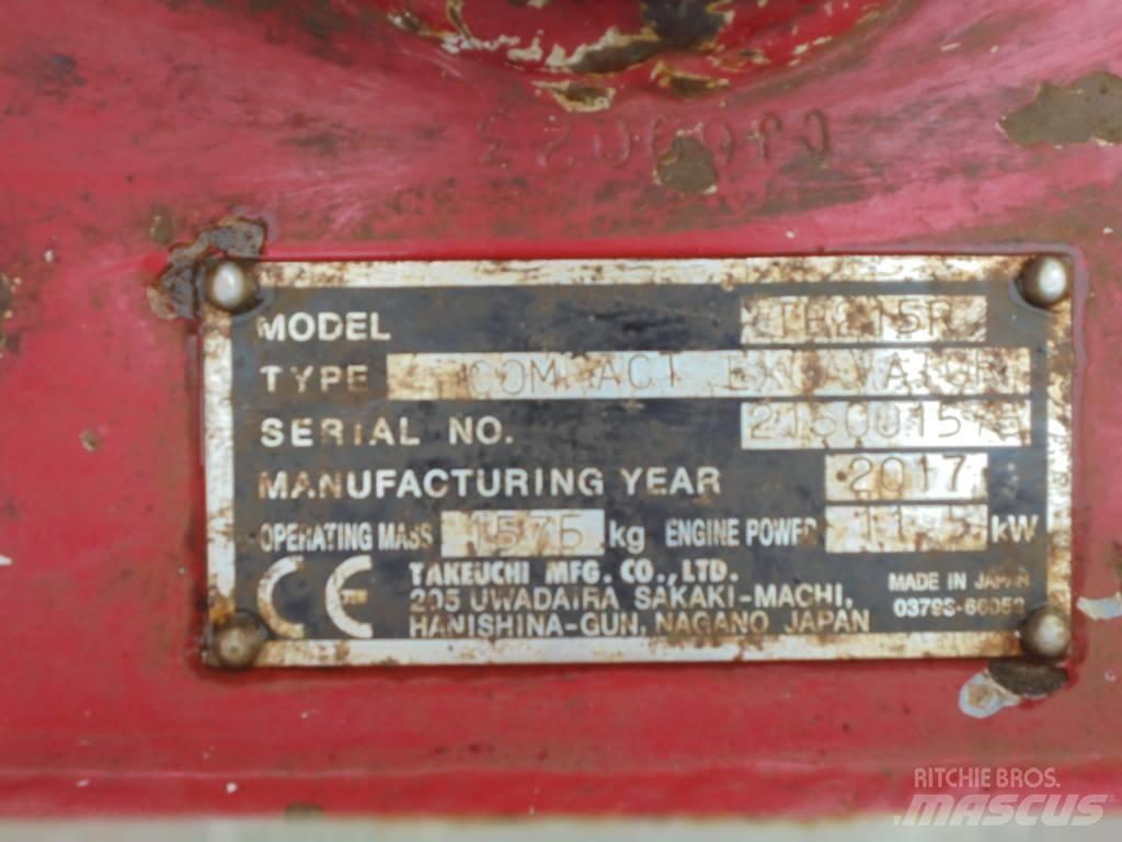 Takeuchi TB215R Мини екскаватори < 7 т