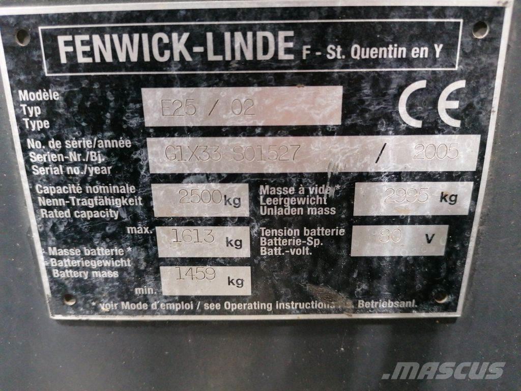 Linde E25/02 Електрически вилични кари-повдигачи