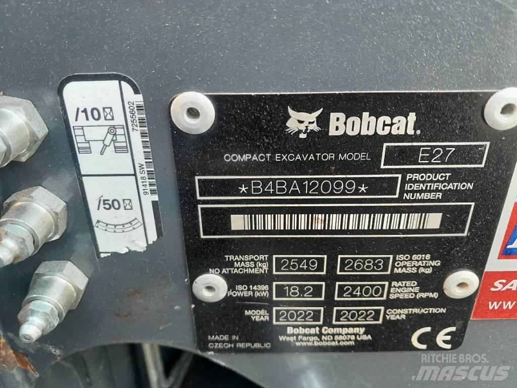 Bobcat E 27 Мини екскаватори < 7 т