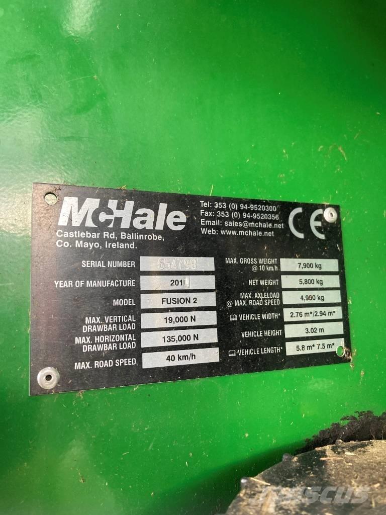 McHale Fusion 2 Сламопреси за кръгли бали
