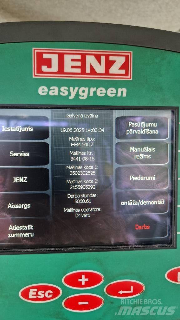 JENZ HEM 540Z Дробилки за клони