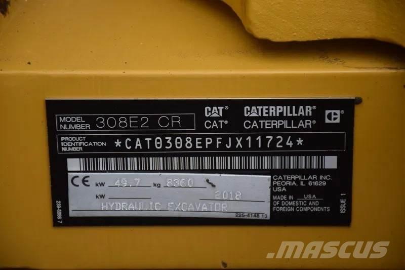 CAT 308 E2CR Средни екскаватори 7т - 12т