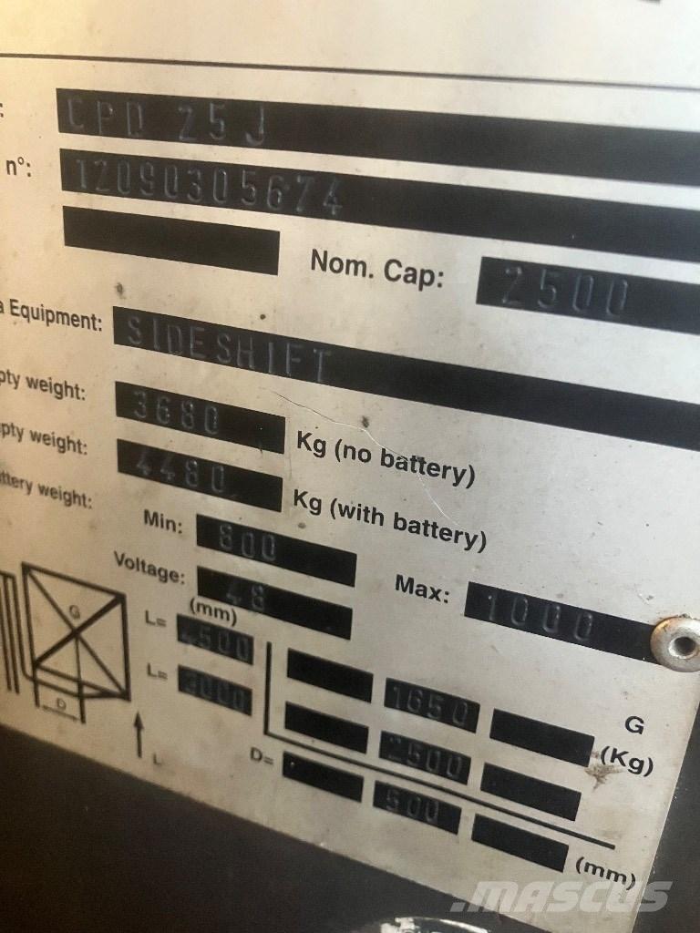 EP heftruck CPD25 Електрически вилични кари-повдигачи