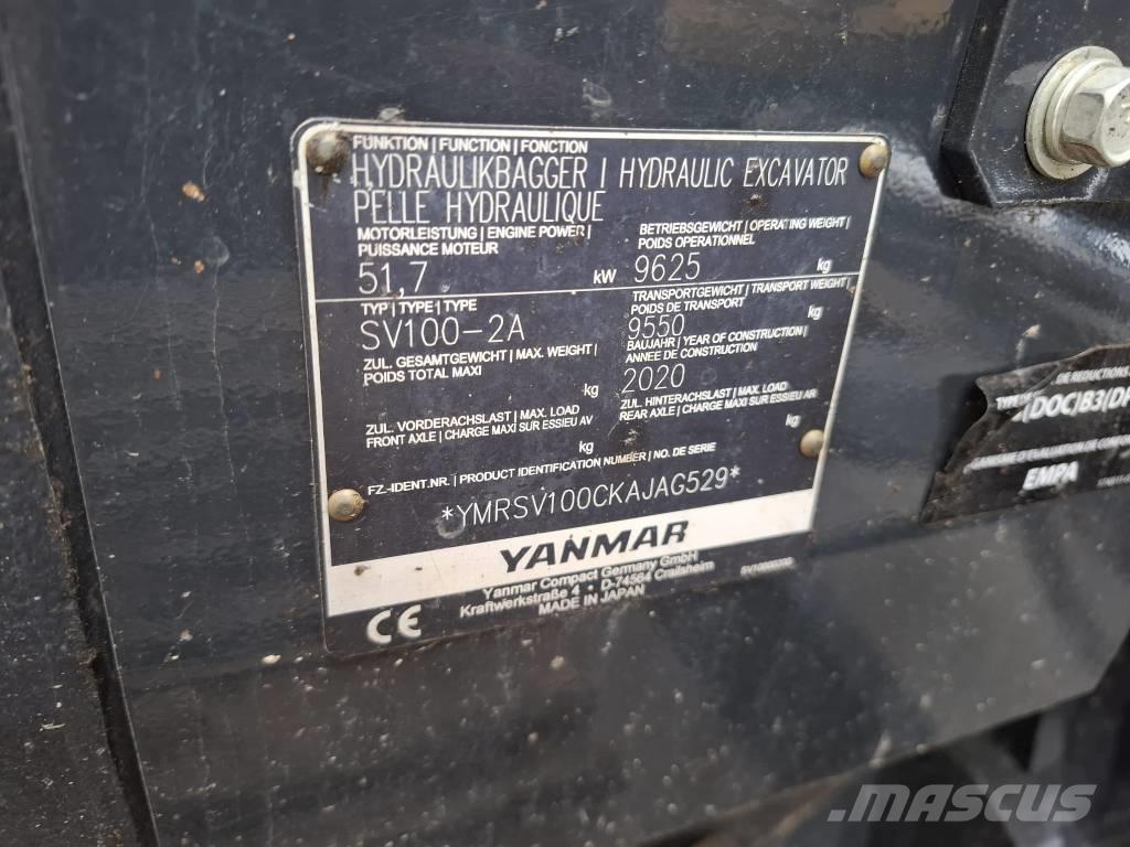Yanmar SV 100-2A Средни екскаватори 7т - 12т