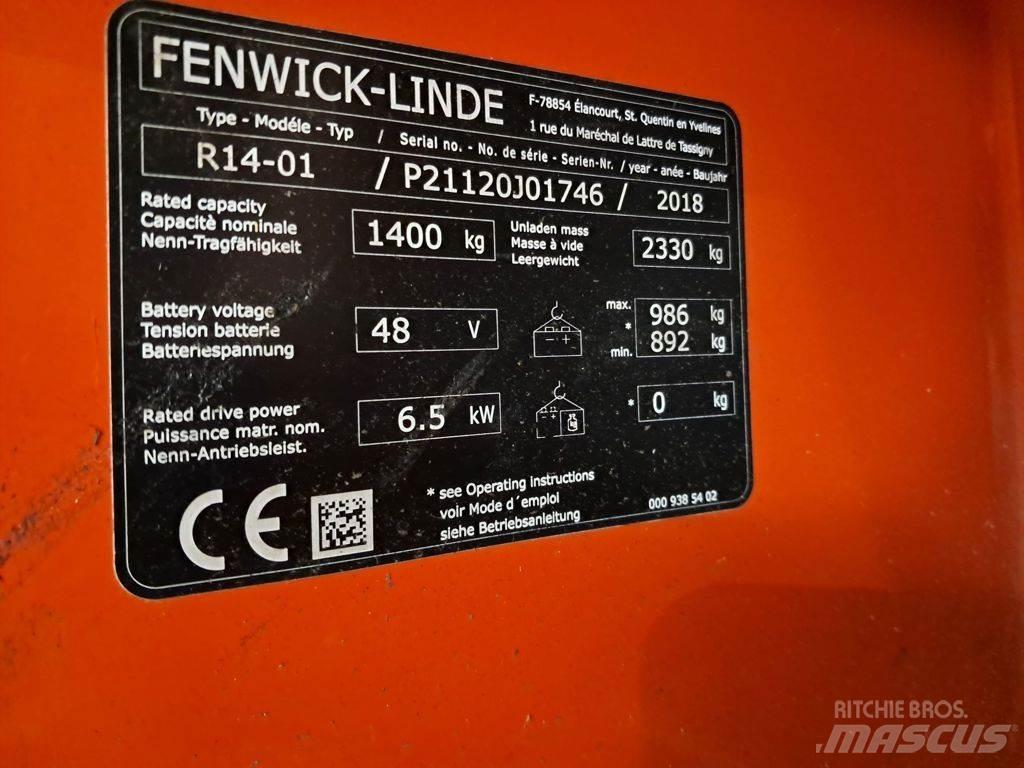 Linde R14-01 Ретрак/ Високоповдигач с изместване на вилката напред