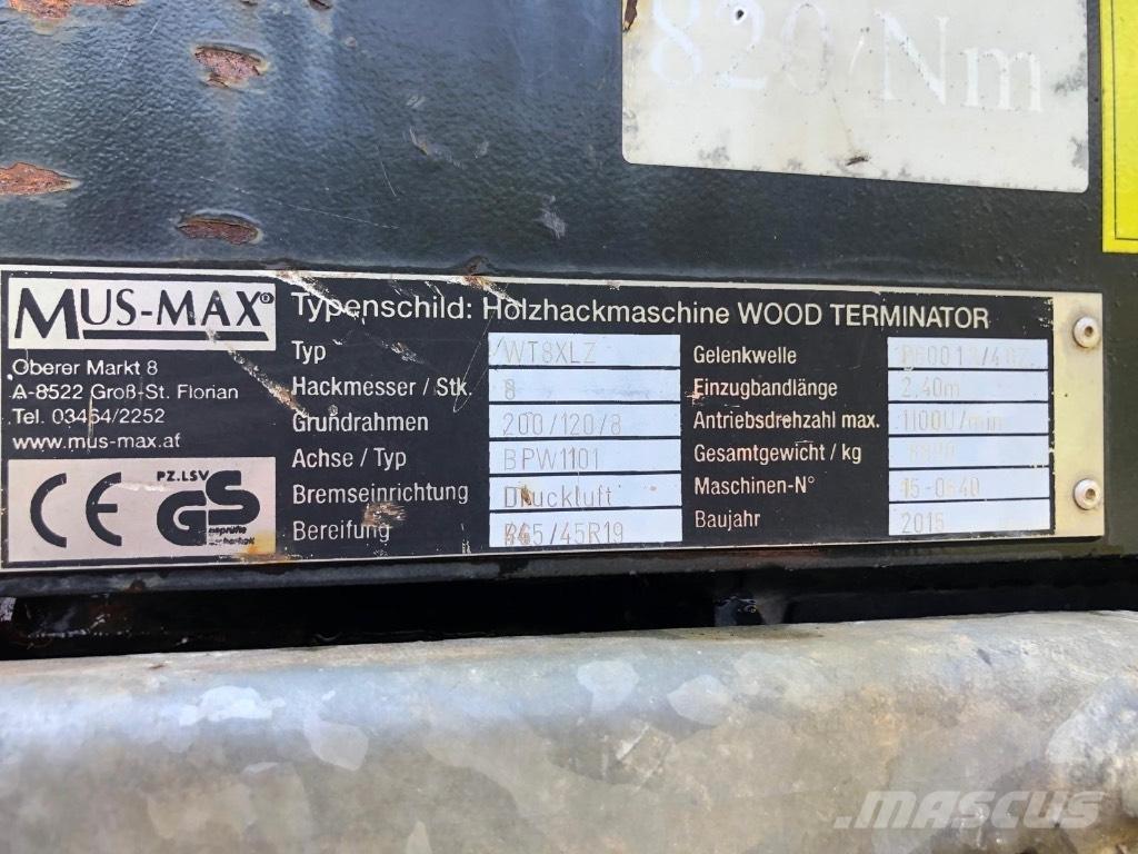 Mus-Max WT8XLZ Дробилки за клони