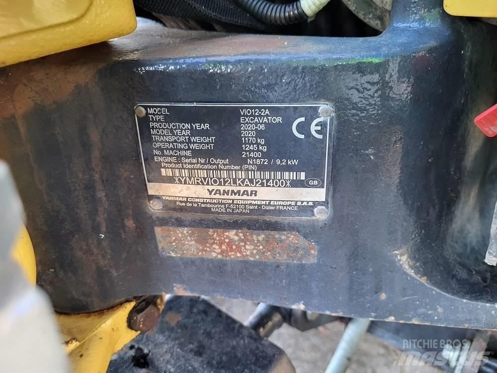 Yanmar Vio 12 Мини екскаватори < 7 т