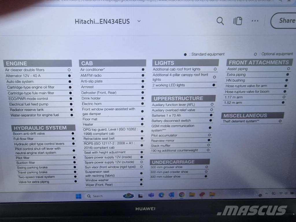 Hitachi ZX 33 U-6 Мини екскаватори < 7 т