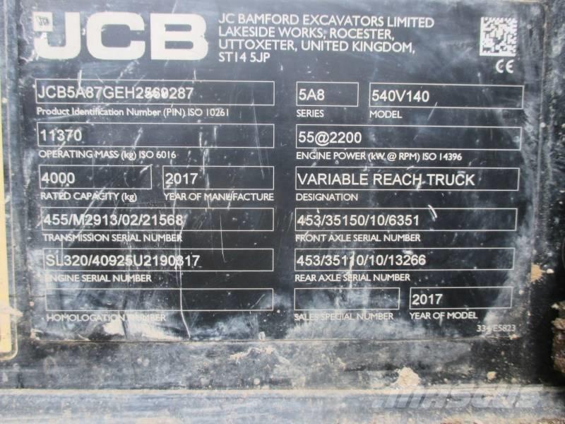 JCB 540-140 Телескопични товарачи