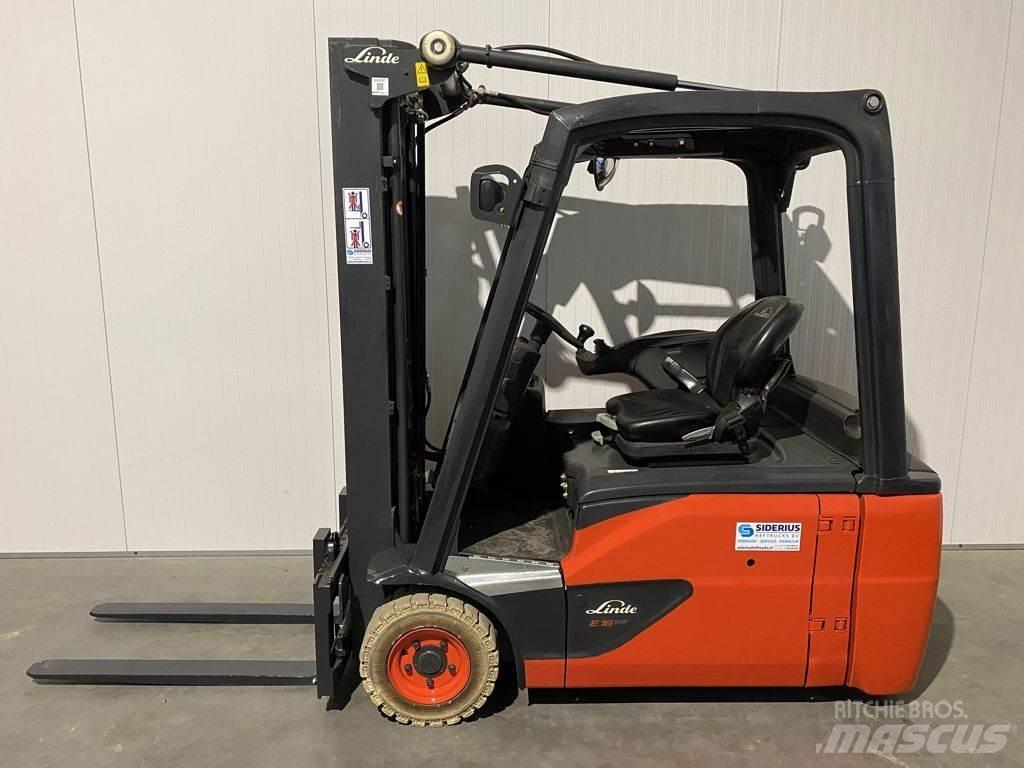 Linde E16L-386 Електрически вилични кари-повдигачи