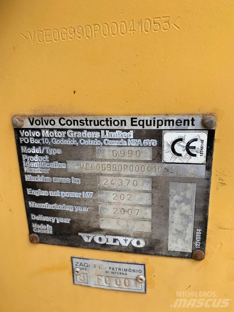 Volvo G990 Грейдери