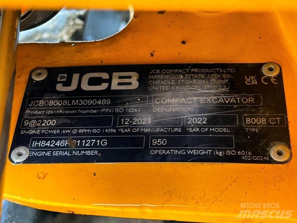 JCB 8008 Мини екскаватори < 7 т