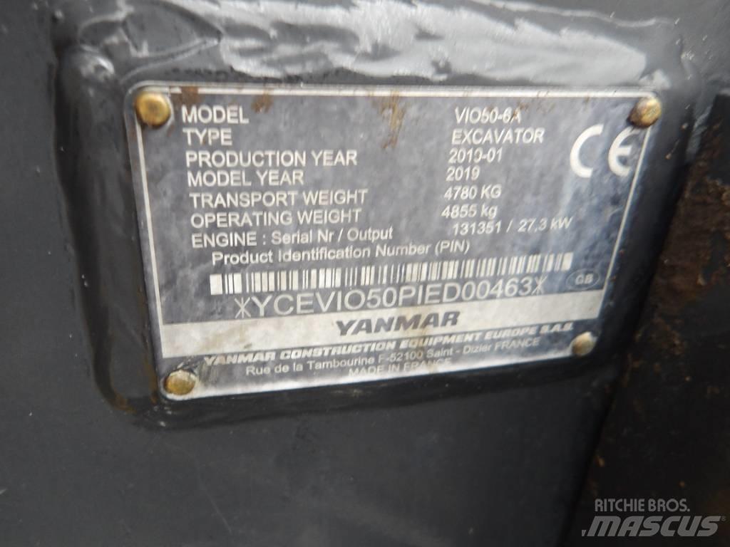 Yanmar Vio 50 Мини екскаватори < 7 т