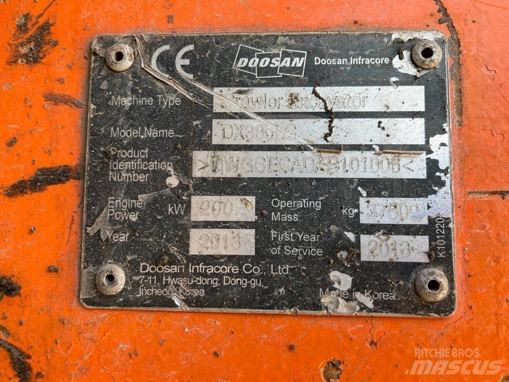 Doosan DX 380 LC Верижен екскаватор