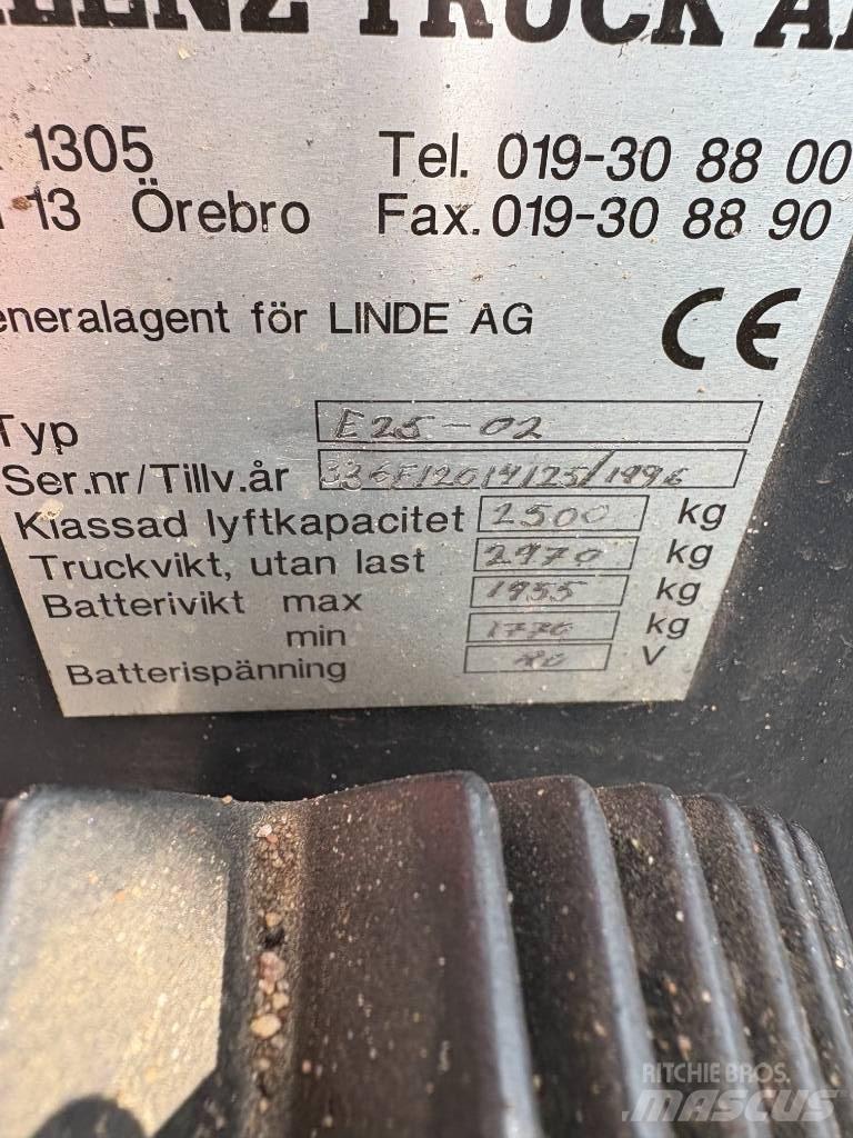 Linde E 25 Електрически вилични кари-повдигачи