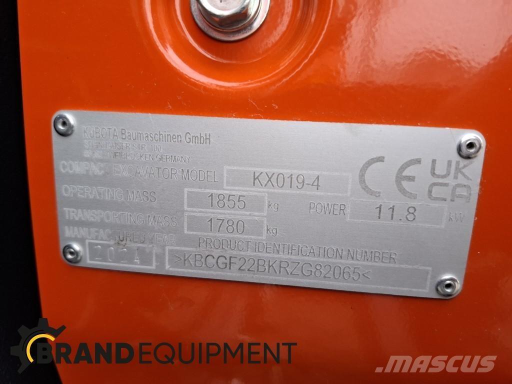Kubota KX019-4 Мини екскаватори < 7 т