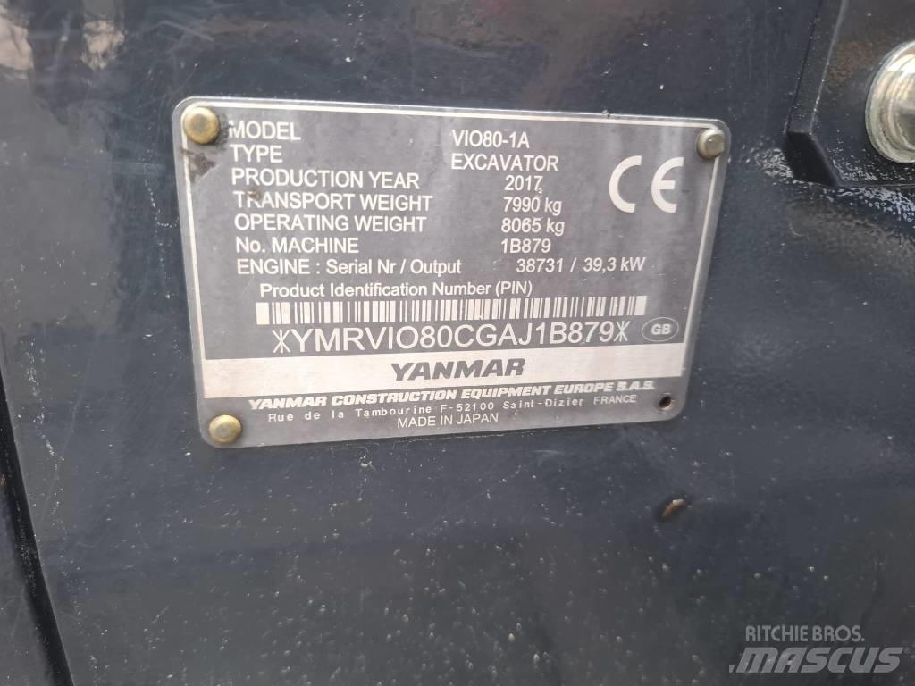 Yanmar Vio 80-1A Средни екскаватори 7т - 12т