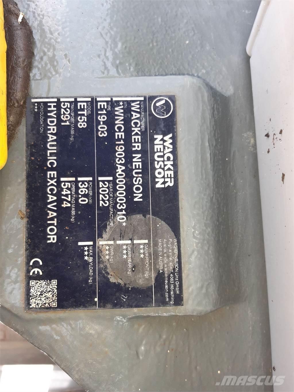 Wacker Neuson ET58 Верижен екскаватор