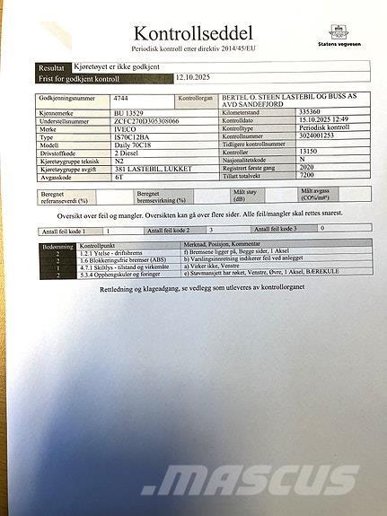 Iveco DAILY 70C18 Каросерии