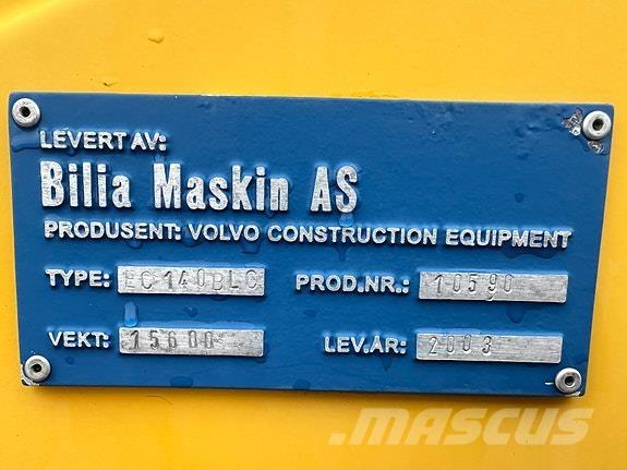 Volvo EC 140 B LC Верижен екскаватор