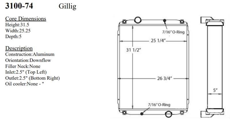 Gillig Bus Радиатори
